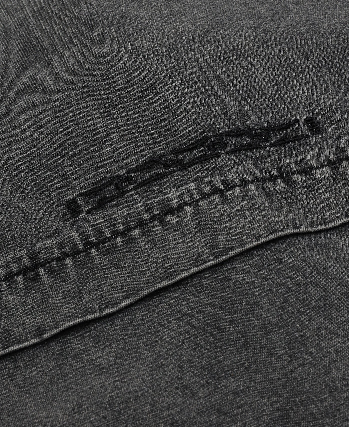 Washed Oversize Shirt (Grey) - Image 4