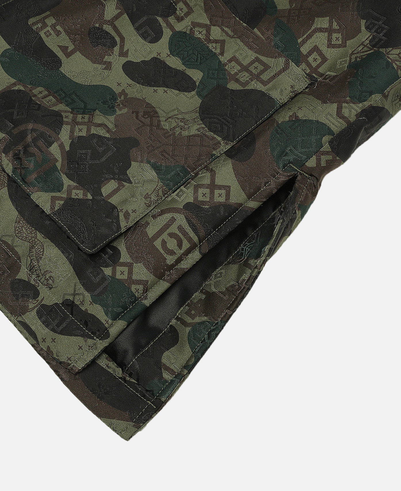 Chinese Silk Padded Jacket (Green) - Image 6