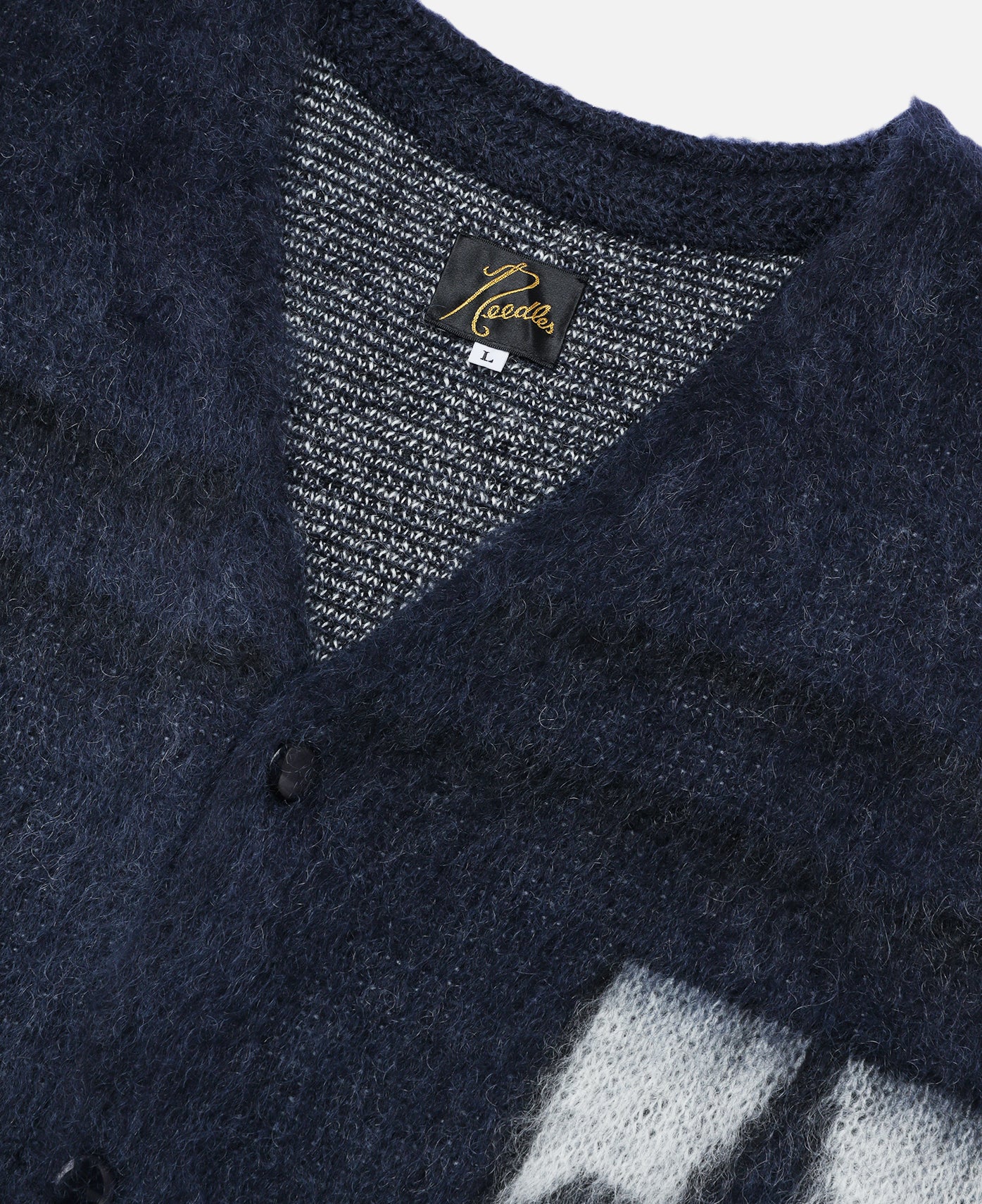 Mohair Cardigan - Emblem (Navy) - Image 3