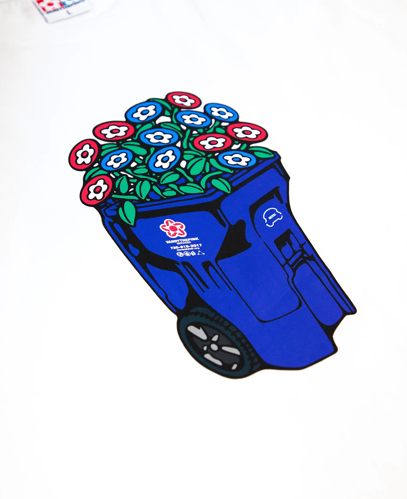 Trash Can T-Shirt (White) - Image 3